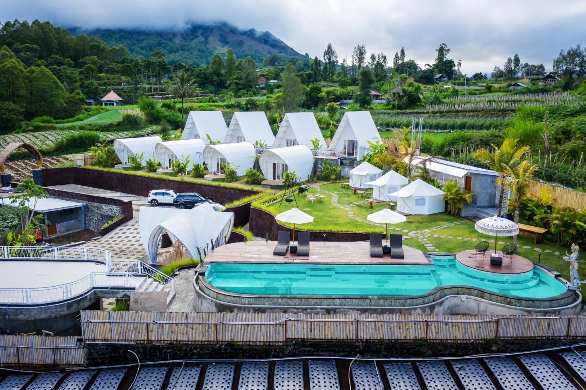 The Dewi Kintamani Luxury Glamping And Natural Hotspring Eksteriør billede