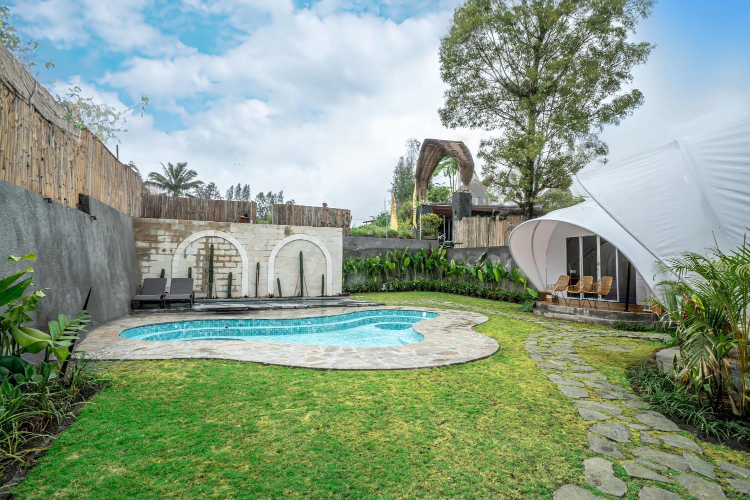 The Dewi Kintamani Luxury Glamping And Natural Hotspring Eksteriør billede