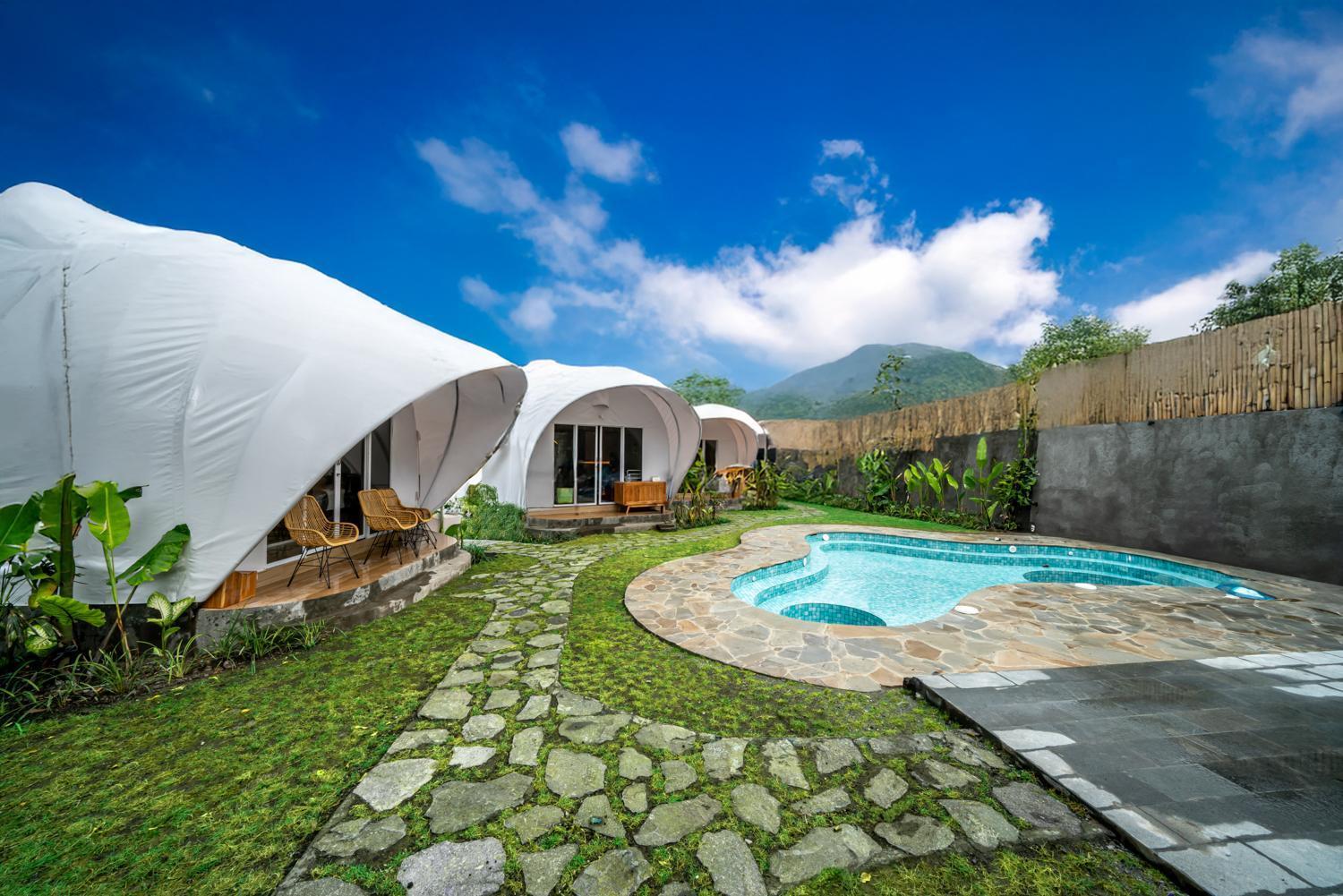 The Dewi Kintamani Luxury Glamping And Natural Hotspring Eksteriør billede